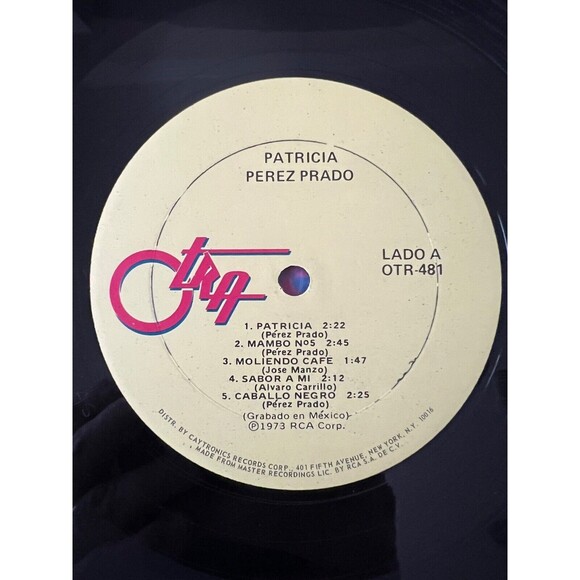 Perez Prado Patricia 1973 LP Otra Records OTR-481 Shrink G+ - Picture 5 of 7